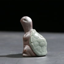 OHOIOLLA Ceramic Turtles Figurines 2Pcs 1.38In