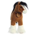 thumbnail image 3 of Aurora - Large Brown Breyer - Showstoppers - 11.5" Clydesdale - Exquisite Stuffed Animal, 3 of 7