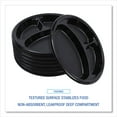 thumbnail image 6 of Boardwalk BWKPLTHIPS10BL3 10 in. Diameter 3-Compartment Hi-Impact Plastic Dinner Plates - Black (500/Carton), 6 of 9
