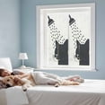 thumbnail image 3 of Cats Showering Window Privacy Film, Modern Abstract Art Funny Animals Static Cling UV Sun Blocking Heat Control Window Tint Day and Night, Non-Adhesive One Way Windows Privacy Cover 17.7''x39.3'', 3 of 7
