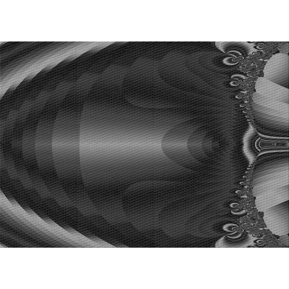 Ahgly Company Machine Washable Indoor Rectangle Transitional Midnight Gray Area Rugs, 8' x 10'