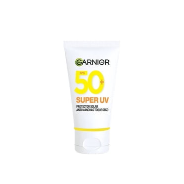 Protector Solar Facial Garnier Skin Active Antioleosidad Toque Seco Crema Sin Color FPS 50+ con Vit C 40 ml