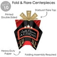 thumbnail image 3 of Big Dot of Happiness Red Carpet - Table Decorations - Movie Night Party Fold and Flare Centerpieces - 10 Count, 3 of 7
