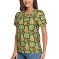 thumbnail image 2 of Vsdgher Fruits 1 Women Shirts V Neck Short Sleeve Tops T-Shirt Basic Tees, S to 3XL3X-Large, 2 of 5