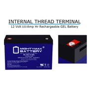 12V 100AH GEL Battery Replaces Goal Zero Yeti 1250 Solar Generator