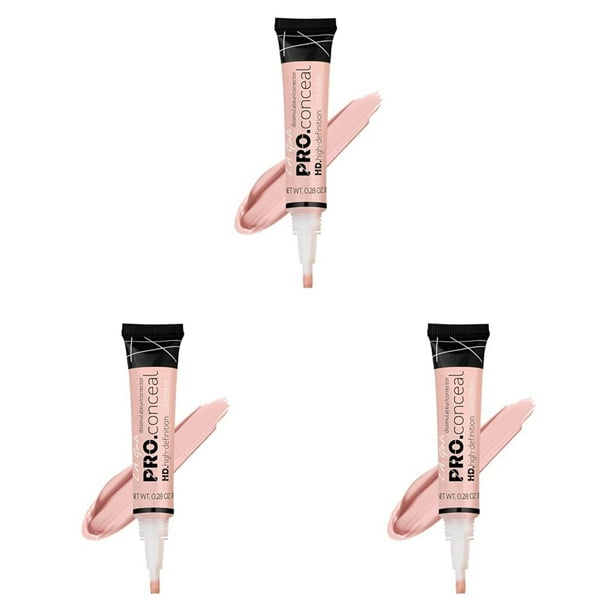 Corrector L.A. Girl Hd Pro Cool Pink, 8 ml (paquete de 3)