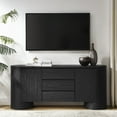 thumbnail image 2 of Modway Duval 71" Rounded Sideboard Storage Cabinet in Black, 2 of 11