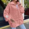 thumbnail image 2 of AherBiu Fleece Jackets for Women Sherpa Plush Zip up Collared Thermal Warm Coats Winter Outwear, 2 of 6