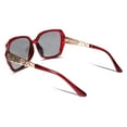 thumbnail image 5 of FEISEDY Polarized Women Square Sunglasses Sparkling Composite Shiny Frame B2289, 5 of 6