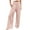 Pink, variant on EDFBUYKRS Female Women Pants Casual Womens Dress Pants Straight Leg Petite Women Fashion Elastic Waist Pant with Pocket Loose Harem Pants Printed Crop Pants Xl