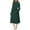 Army Green, variant on Women's Long Lapel Plush Bathrobe - Solid Color Thick Winter Homewear, Olive Green, L