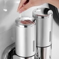 thumbnail image 4 of Dispensador de jabón montado en la pared de 500ML x 2, dispensador de jabón de mano de doble cabeza, dispensador de champú de Gel de ducha líquido para cocina, baño, Hotel oso de fresa Electrónica, 4 of 5