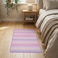 thumbnail image 3 of ODIKA 2'x3' Washable Accent Rug Pet Friendly, Bedside Mat Pink Ombre Stripe Motif Confetti Dot Gradient Watercolor Large Flowing Dynamic for Bedroom, Nursery, RV, 3 of 7