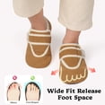 thumbnail image 4 of Barerun Women Men Wide Comfy Slippers Soft Barefoot Slip on House Shoes, 4 of 7