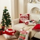 thumbnail image 5 of ¡Solo por Hoy!, Almohada navideña Cojines navideños decorativos Cojines de menta Decoraciones navideñas rojas y blancas Almohada linda Funda de cojín decorativa navideña Akmoler, 5 of 8
