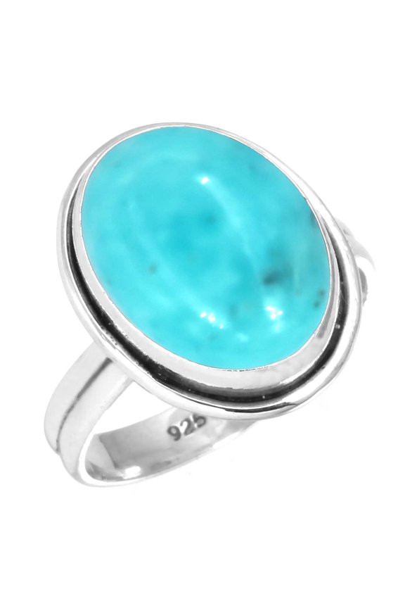 925 Sterling Silver Ring Natural Smithsonite Handmade Jewelry