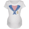thumbnail image 1 of Sailor Costume White Maternity Soft T-Shirt, 1 of 1