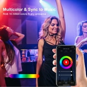 XODO 2-Pack Smart WiFi Light Bulb, Multi Color Changing LED, App Controlled