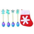 thumbnail image 5 of LEORX 5pcs Reusable Travel Utensils Set Anti-rust Tableware for Coffee Time with Boot Shape Bag, 5 of 8