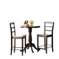 thumbnail image 1 of International Concepts Traditional Wood 3 Piece Bistro Set in Black/Cherry, 1 of 2