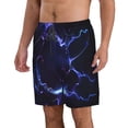 thumbnail image 2 of Logiee Blue thunder bolt light Print Mens Swim Trunks Quick Dry Board Shorts,Breathable Hawaii Beach Shorts Swimwear Bathing Suits-Large, 2 of 6