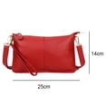 thumbnail image 2 of Genuine leather ladies crossbody bag, fashionable and versatile single shoulder bag-Red, 2 of 5