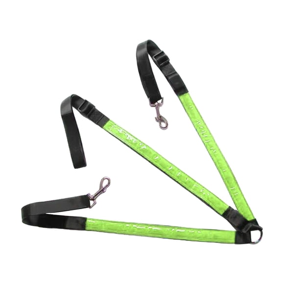 Peto para caballo con LED, ajustable, equipo de seguridad ecuestre, 3 anillas en D. Verde