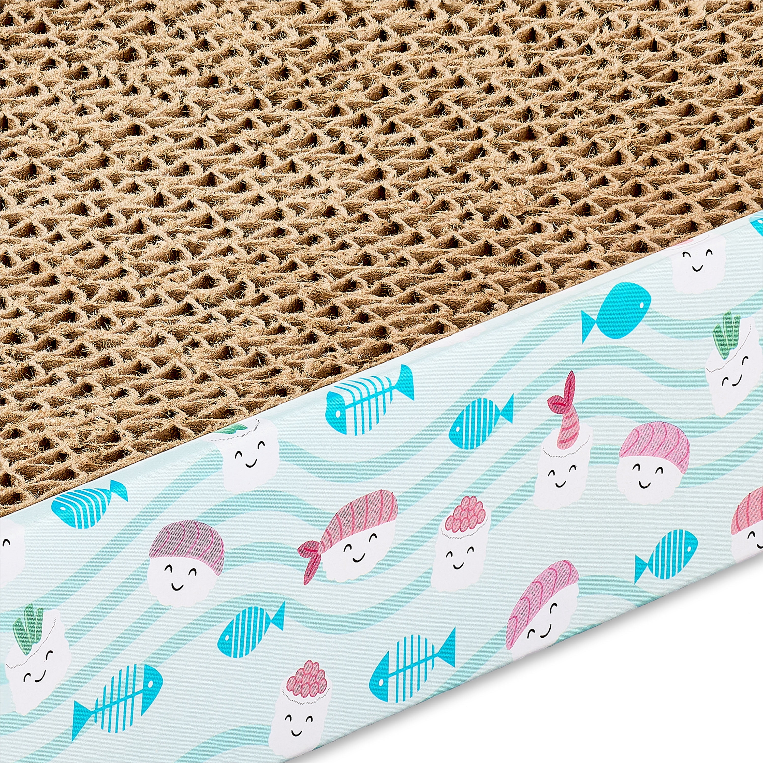 Vibrant Life Corrugate Sushi Cat Scratcher with Catnip, Multicolor, 18" x 5" x 1.5"