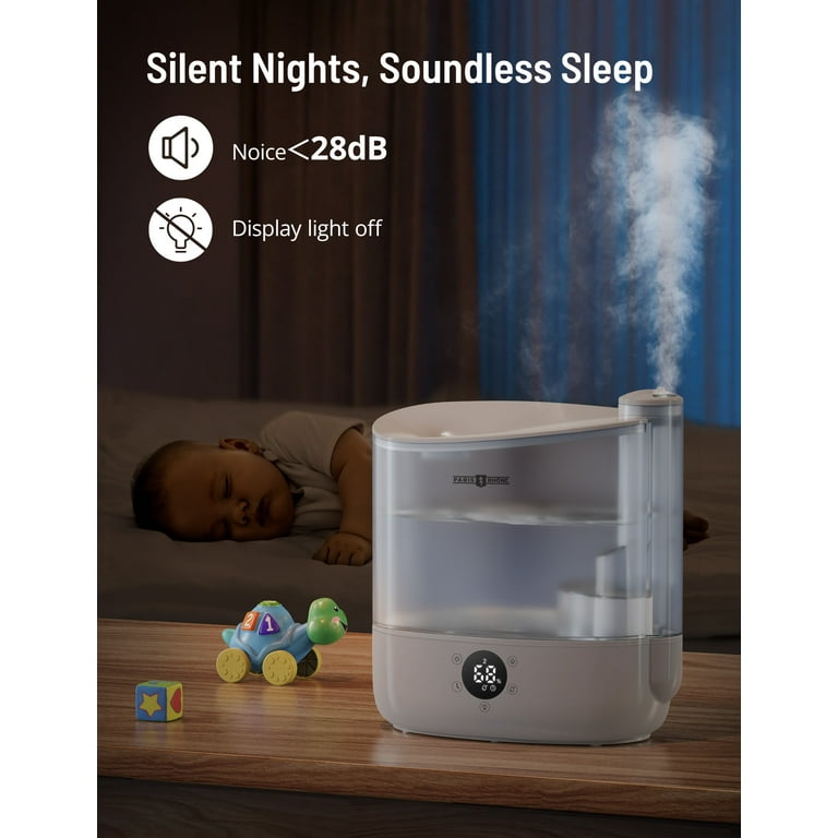 Cool Mist Ultrasonic Air Humidifier for Bedroom Large Room With