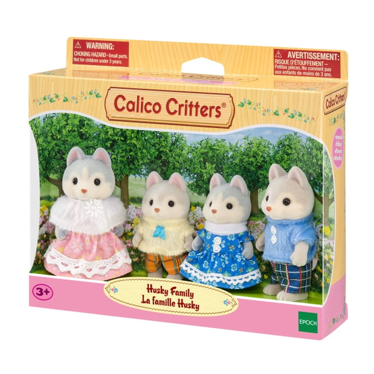Calico Critters Husky Family, Set of 4 Collectible Figures photo 3