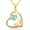 Aqua::Gold, variant on Red Heart Pendant Necklace - Gold-Plated Valentine’s Jewelry