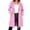 Pink, variant on NTACZA Women Sweatshirt Zip Up Drawstring Hoodies Long Sweatshirt Comfort Coat Long Sleeve with Pockets Outerwear Black L