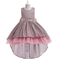 thumbnail image 2 of Vestido Para Niñas, Vestido Con Lazo Brillante De Hilo De Red Para Niñas, Vestido De Fiesta De Cumpleaños, Vestidos De Princesa Hasta El Suelo Para Niñas Odeerbi LM103-8674, 2 of 5