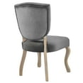 thumbnail image 4 of Modway Array 20" Tufted Performance Velvet Dining Side Chair in Gray, 4 of 5