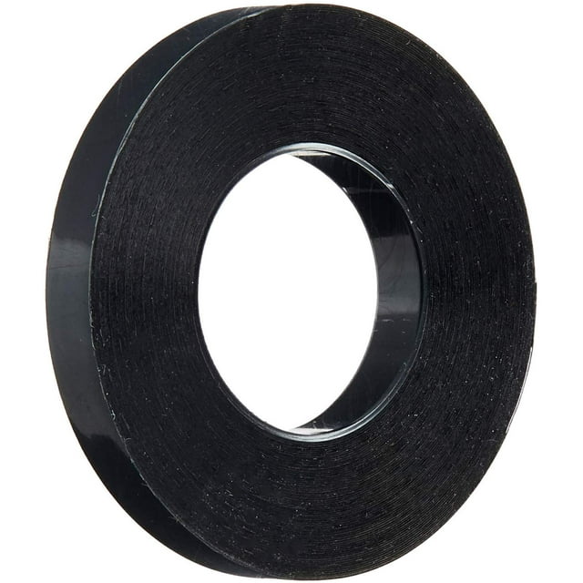 Graphic Chart Tape, 1/4" x 324", Glossy Black (6Pack)