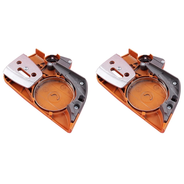 2X Cubierta Protectora Lateral del Embrague del Freno de Cadena para Motosierra 340 345 346 350 353 357 359