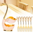 thumbnail image 3 of Swan Tableware Sets With Holder For Coffee Fruit Dessert Exquisite Decoration, 3 of 8