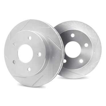 Dynamic Friction Company Front Brake Rotors Slotted Silver - 5002-13016