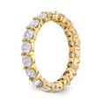 thumbnail image 4 of 14k Polished Size 7 Shared Prong 3 carat Diamond Complete Eternity Band, 4 of 6
