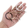 thumbnail image 4 of Anillos de Cortina de Metal Uxcell de 40 Pcs de 1.5 pulgadas en Oro con Ganchos de Pin para Cortinas, 4 of 4