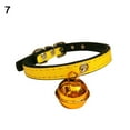 thumbnail image 2 of Walbest Leather Cat Collar with Bell Adjustable Small Pet Kitten Collars, 11 Style, 2 of 7