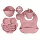 thumbnail image 1 of Baby Led Weaning Food Set| Baby Feeding Supplies| Toddler Food Set| Silicone Bib, Bowl, Sippy Cup With Snack Lid, Divided Fox Plate And Utensils| First Stage Of Life, 1 of 5