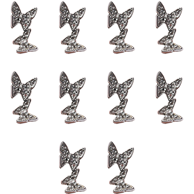 10 piezas de arte de uñas con gemas de diamantes de imitación de cristal 3D, decoración para mujeres y niñas