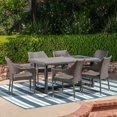 thumbnail image 4 of Christopher Knight Home Abbott Outdoor 7 Piece Wicker Dining Set by  - N/A Grey, 4 of 5
