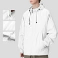 thumbnail image 4 of YLSDY Mens Sun Protection Jacket Lightweight Outdoor Athletic Jacket Quick Dry Coat Hiking Cycling Running Fishing Jackets White XL, 4 of 8