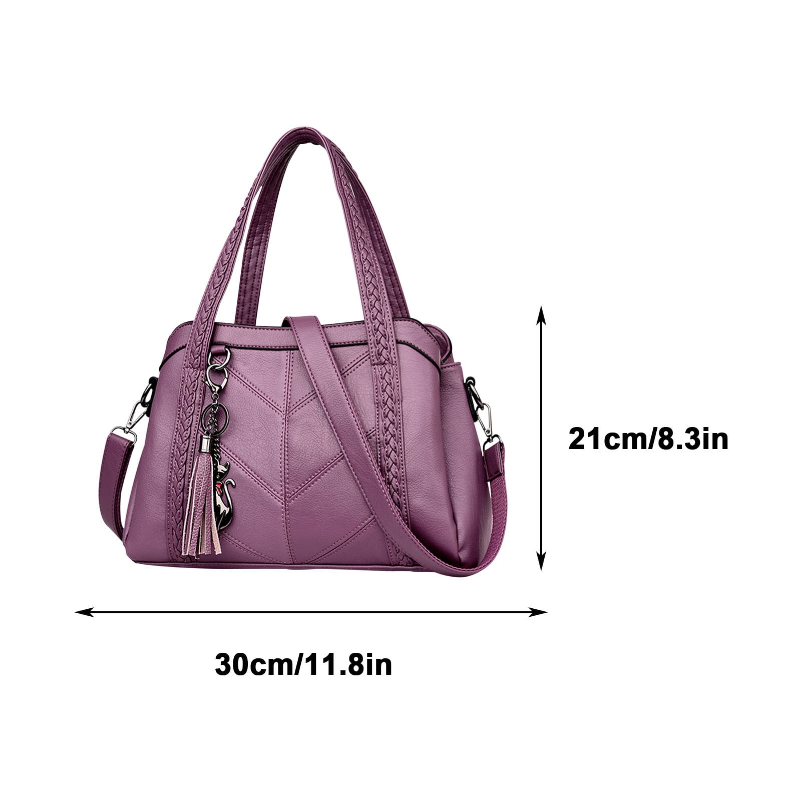 JeashCHAT Crossbody Bags for Women, Vintage Leather Purses and Handbags, Top Handle Satchel Messenger Tote Bag for Ladies, Large Capacity Multi Pocket Shoulder Bag