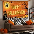 thumbnail image 3 of KatchOn, Spooky Happy Halloween Banner - XtraLarge, 72x44 Inch | Orange Halloween Photo Backdrops for Halloween Decorations | Halloween Backdrops for Photography, Halloween Party Decorations Indoor, 3 of 5