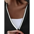 thumbnail image 4 of PISONIC Haut de Sport de Yoga à Manches Longues pour Femme avec Passe-Pouces et Motif Lettré - Chandail d'Entraînement Extensible à Fermeture Éclair pour la Course, le Cyclisme, le Entraînement Physique - Vêtement Actif Ajusté pour Toutes les Saisons, Vêtement de Course, 4 of 11