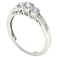 thumbnail image 2 of 1/2 Carat T.W. Diamond Three-Stone 14kt White Gold Engagement Ring, 2 of 5
