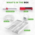thumbnail image 7 of Electric Bread Knife for Carving Cooked Meats, Cooked Poultry, Bread, Crafting Foam, and More, Lightweight with Contoured Grip Handle (Red), 7 of 7